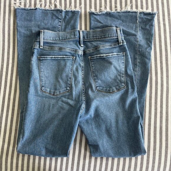 Abercrombie & Fitch High Rise Flare Jeans Size 27/4R - Picture 2 of 6